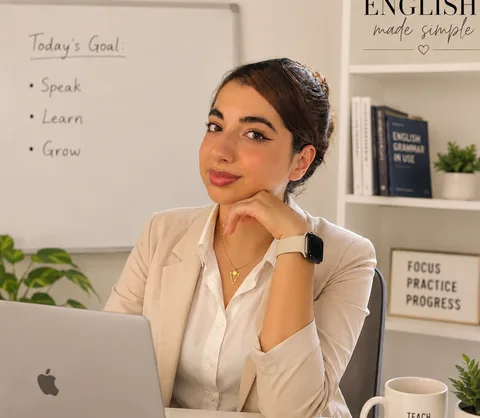 Maya, online English tutor