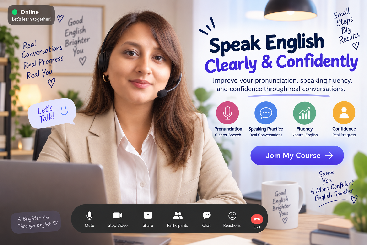 Speak English Clearly & Confidently