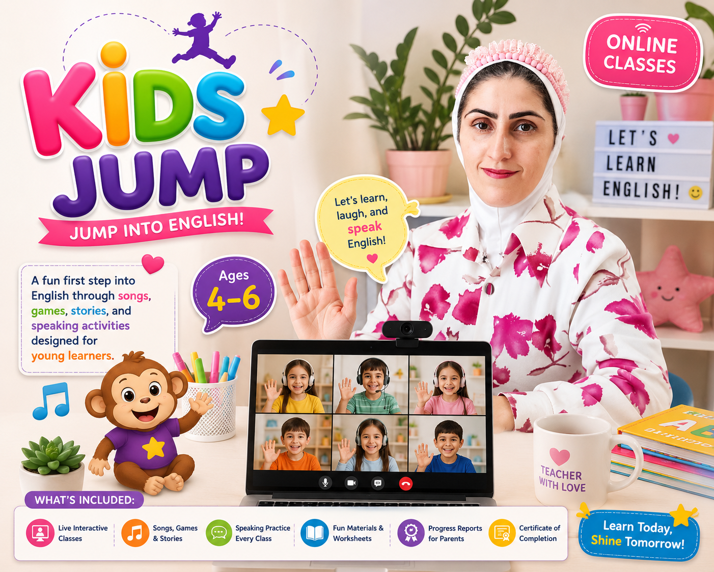 🦘 Kids Jump (Ages 4–6)