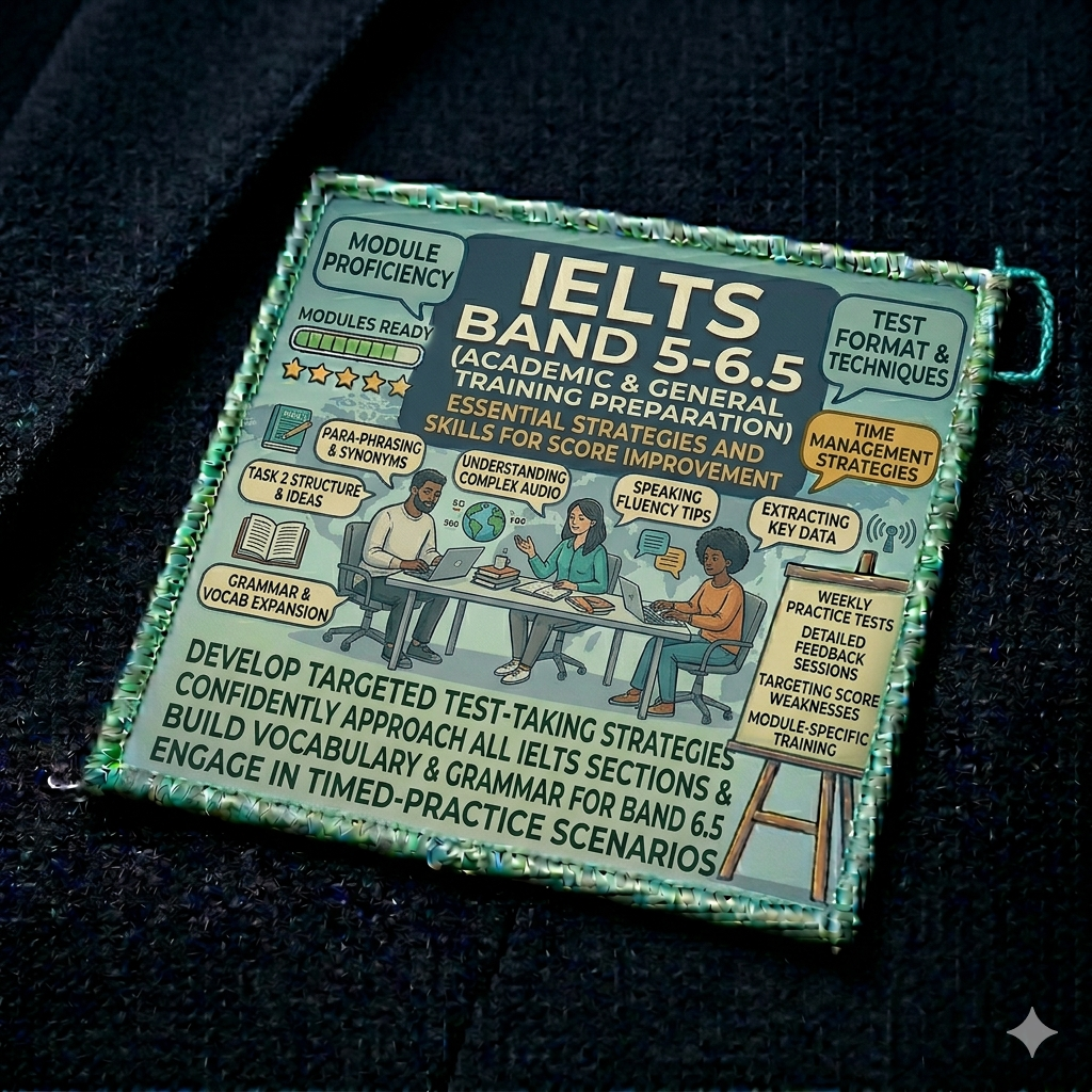 IELTS (Band 5- 6.5)