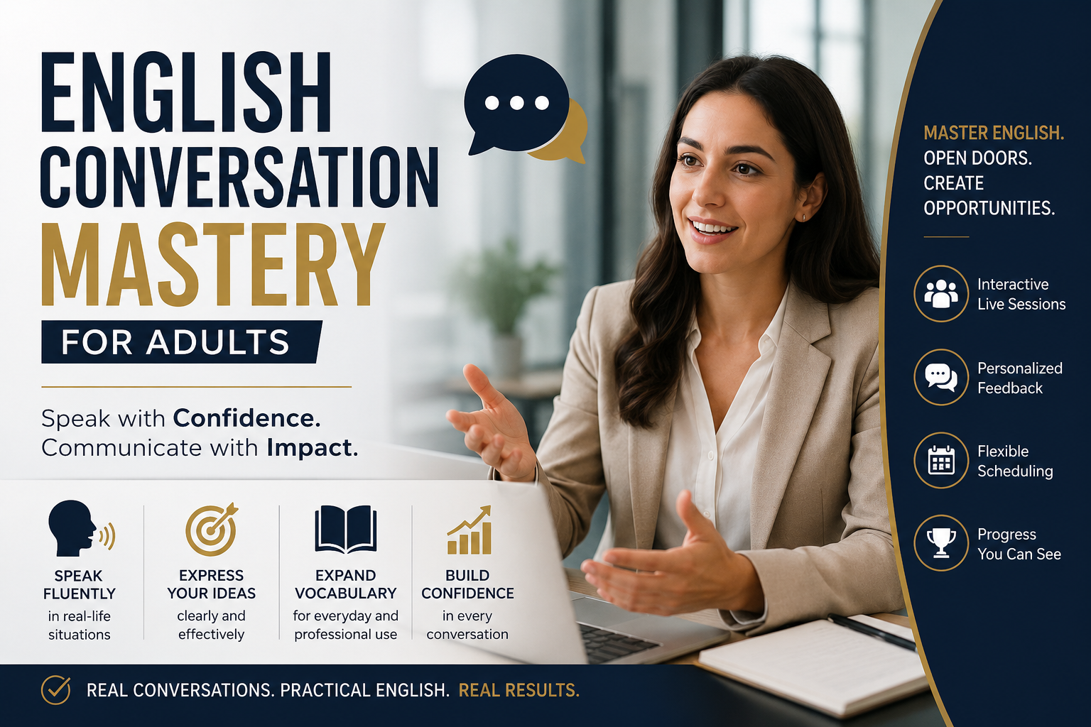 English Conversation Mastery for Adults
