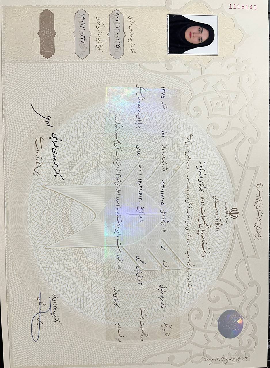 MA in TEFL certificate