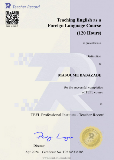 TEFL certificate