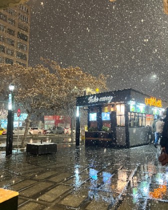Snowy night