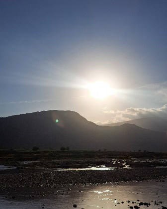 Golden hour of sunset