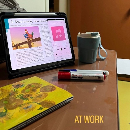 At work