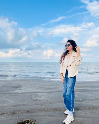at the beach